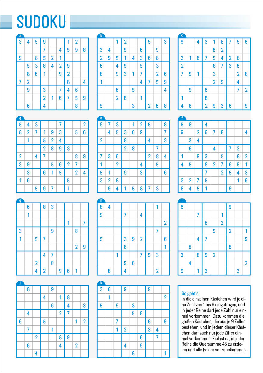 Neutrales Design - Vorlage Sudoku