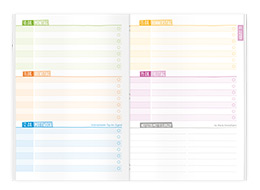 Farbenfroh - Kalendarium für individuellen SchülerPlaner