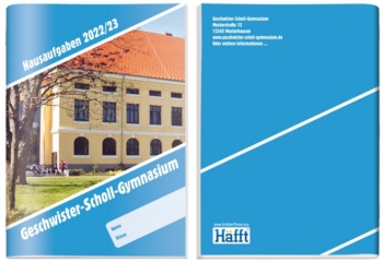 Cover Design Vorlage 6 SchülerPlaner - Vorderseite / Rückseite