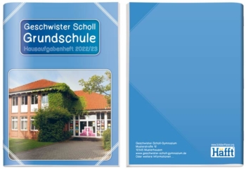 Cover Design Vorlage 10 SchülerPlaner - Vorderseite / Rückseite