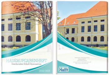 Cover Design Vorlage 12 SchülerPlaner - Vorderseite / Rückseite