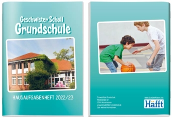 Cover Design Vorlage 15 SchülerPlaner - Vorderseite / Rückseite