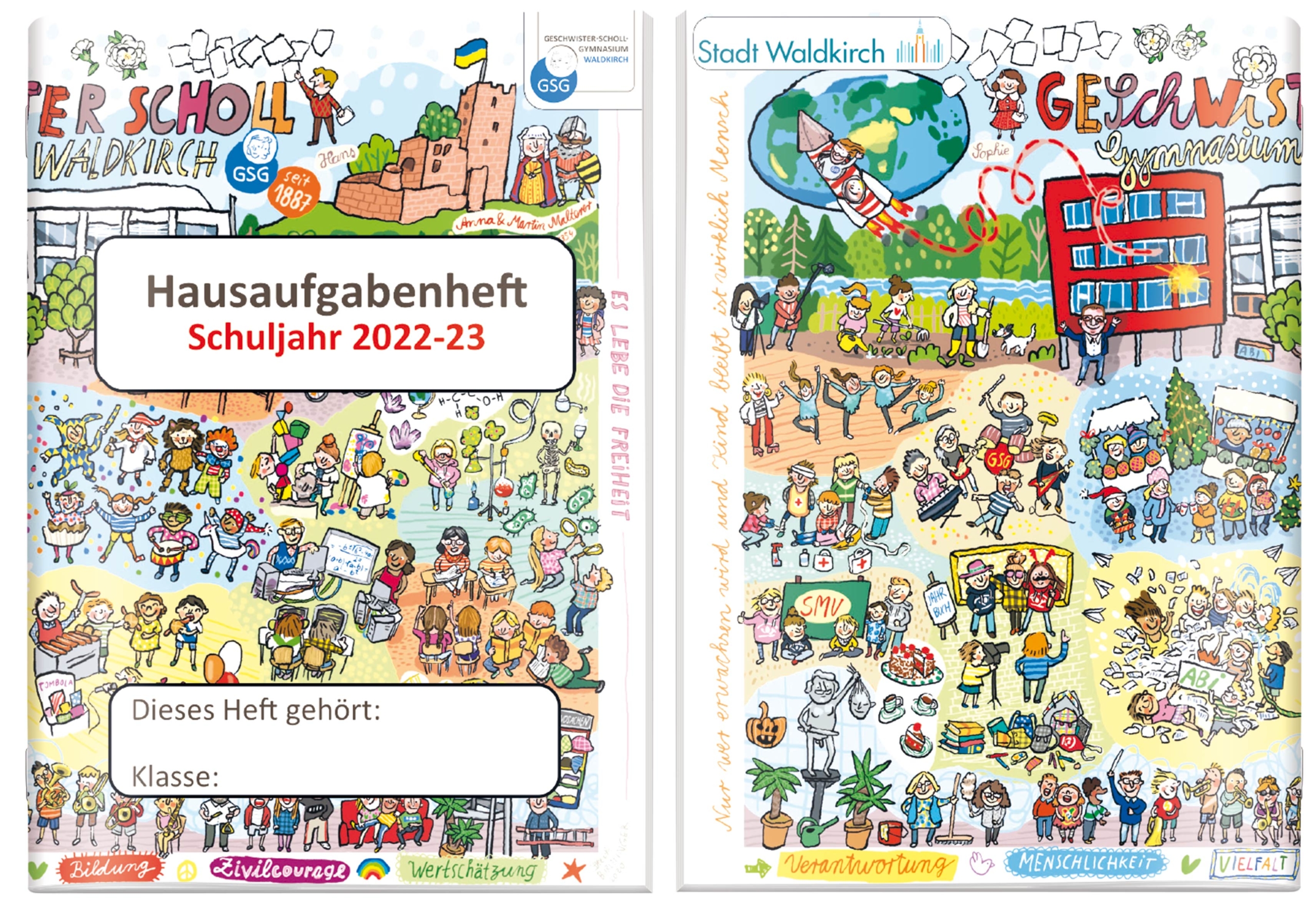 22418-7_Cover+BACKCover Beispiel SchülerPlaner 21/22 - Descartes-Gymnasium