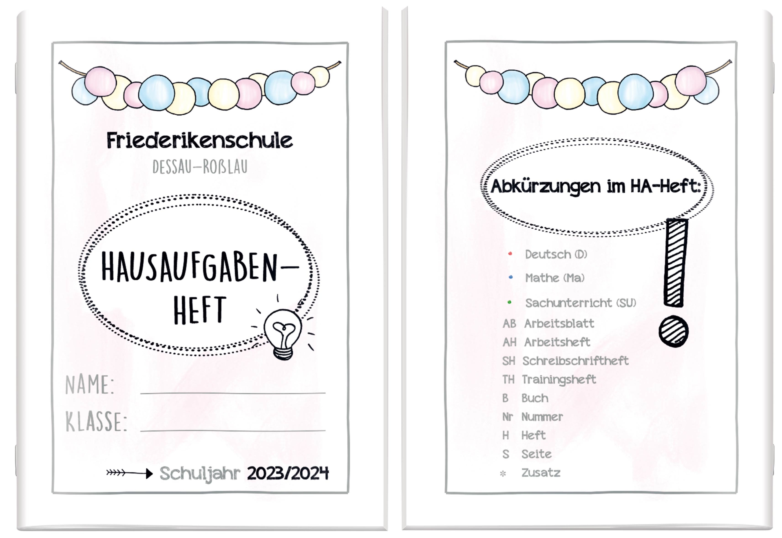 125802-1_Cover+BACKCover Beispiel SchülerPlaner 23/24 Friederikenschule