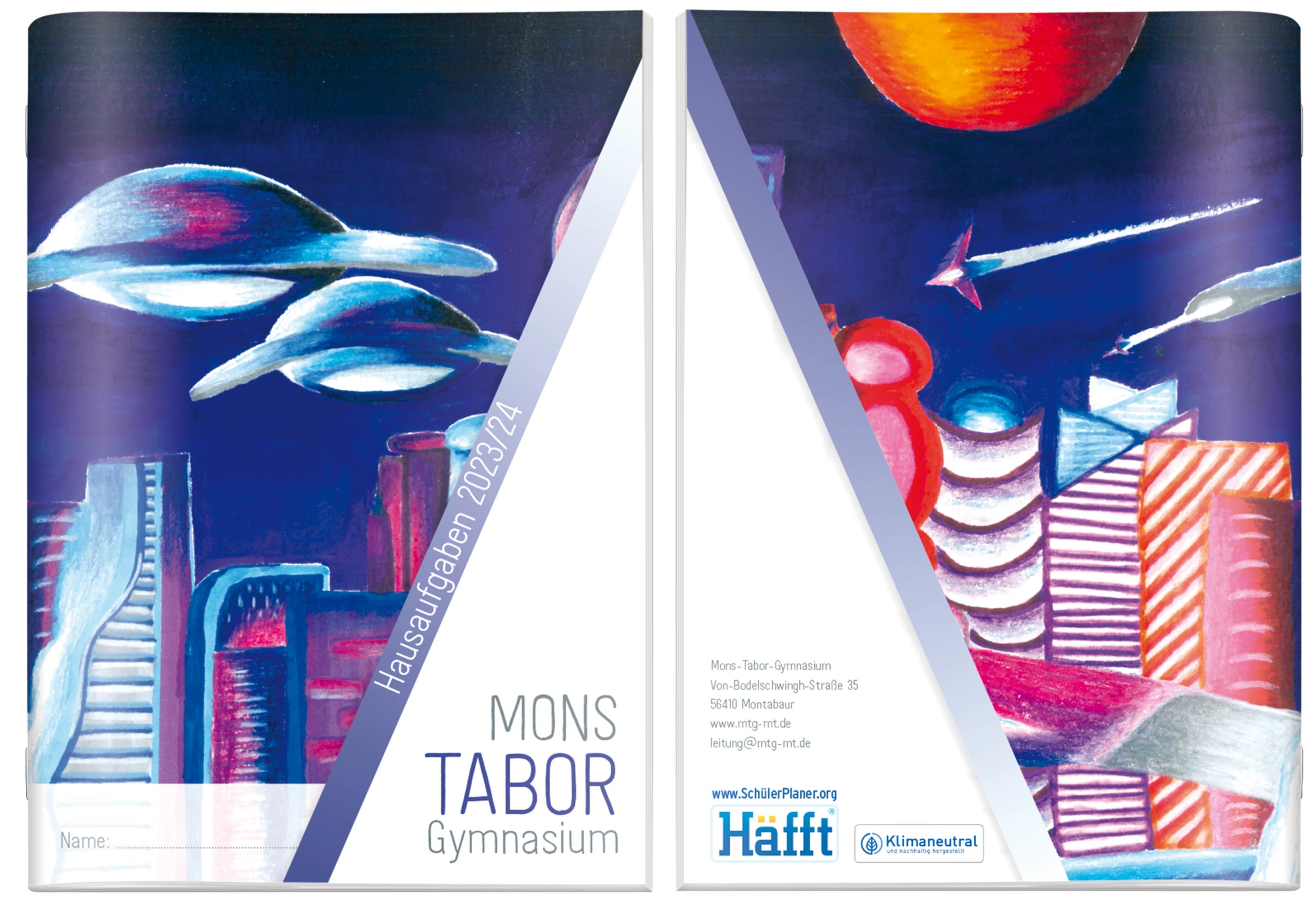 59599-2_Cover+BACKCover Beispiel SchülerPlaner 23/24 Mons-Tabor-Gymnasium