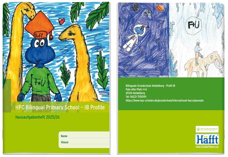 127232-9_Cover+BACKCover Beispiel SchülerPlaner 25/26 Bilinguale Grundschule im HPC Heidelberg