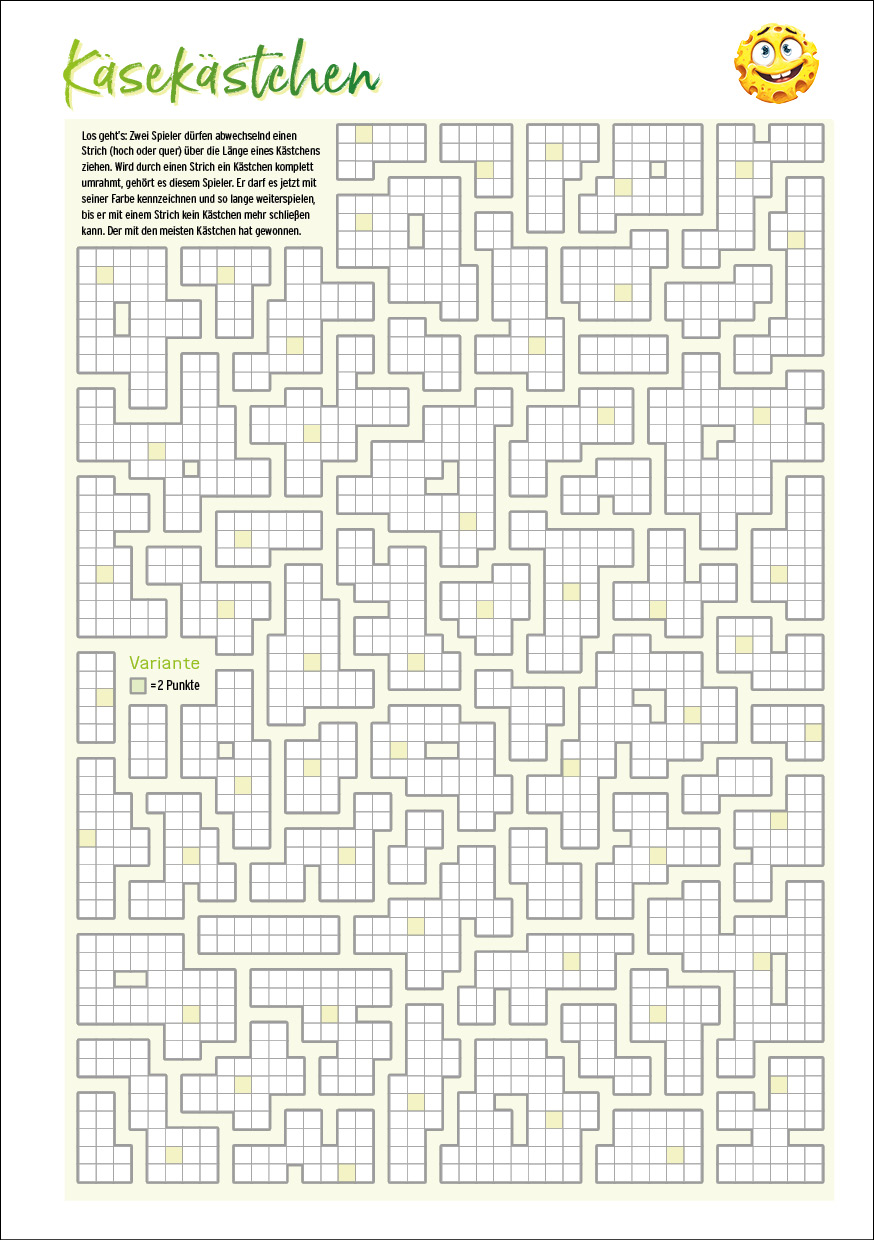 Häfft Design SchülerPlaner - Käsekästchen Seite