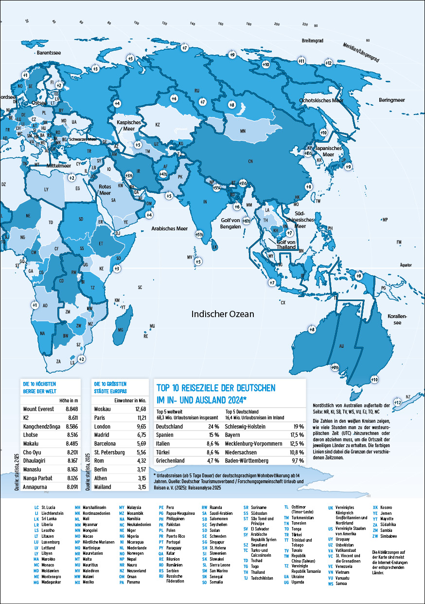 Neutrales Design - Vorlage Weltkarte 2