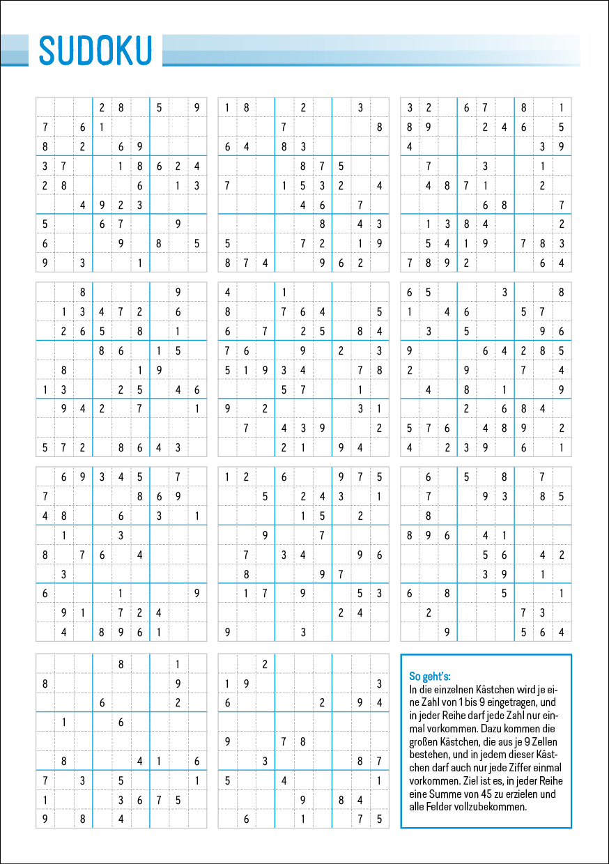 Neutrales Design - Vorlage Sudoku